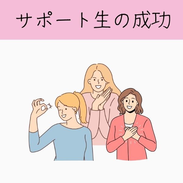 サポート生の成功